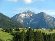 Blick vom Mahdtalhaus zum Widderstein