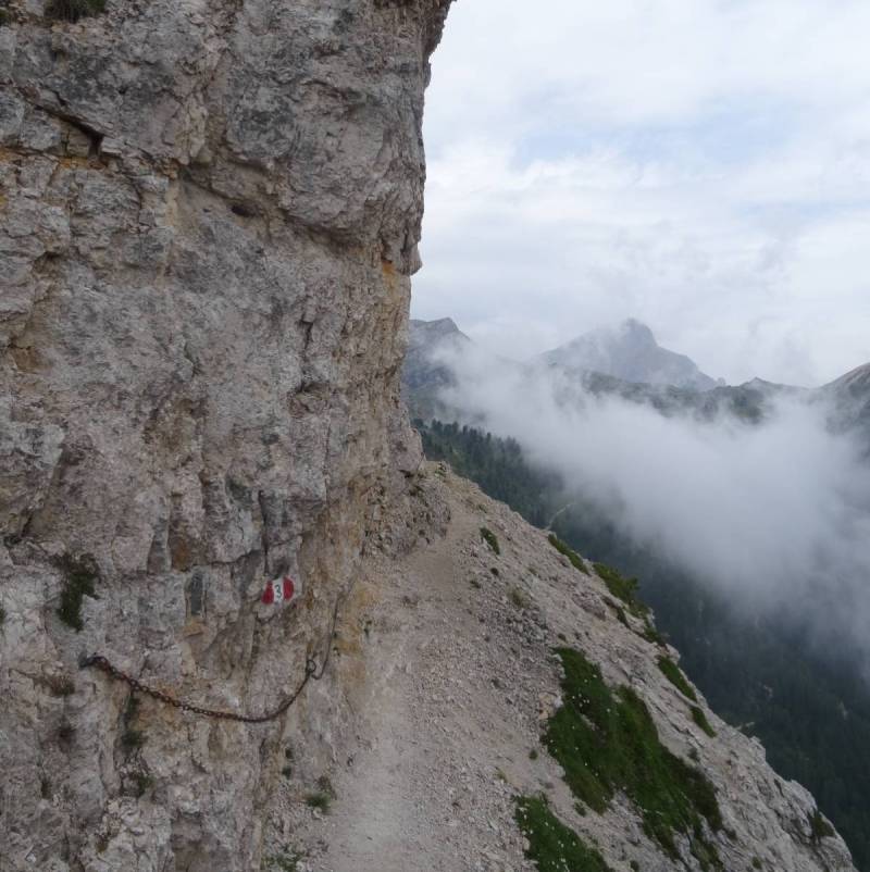 Luftige Stelle am Gaisele