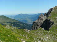 Rossgundscharte mit Blick bis zum Grnten