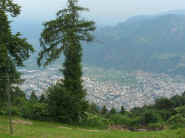 Blick von Bauernkohlern auf Bozen