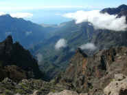 Blick vom Cumbre ber die Caldera bis Tazacorte