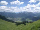 Blick ber Lechtal mit Reutte