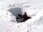 Schneebank bei Mittelberg